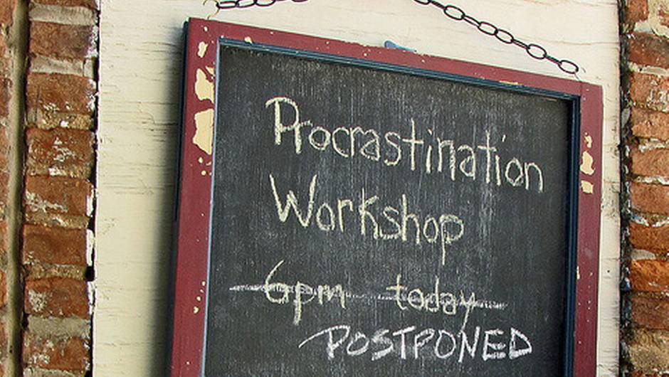 Procrastination Workshop postponed