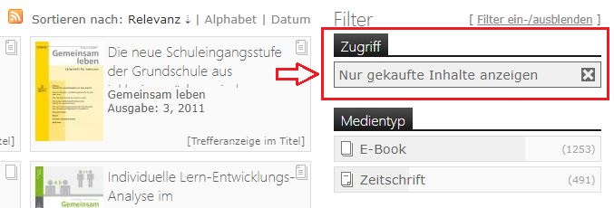 Content-Select - Filter